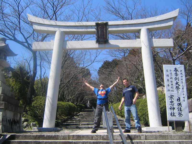 Ron and Jason at the entrance to a little shrine we passed by in the back-streets on the Eastern side of the city