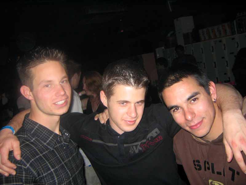 The three of us at Club Pure