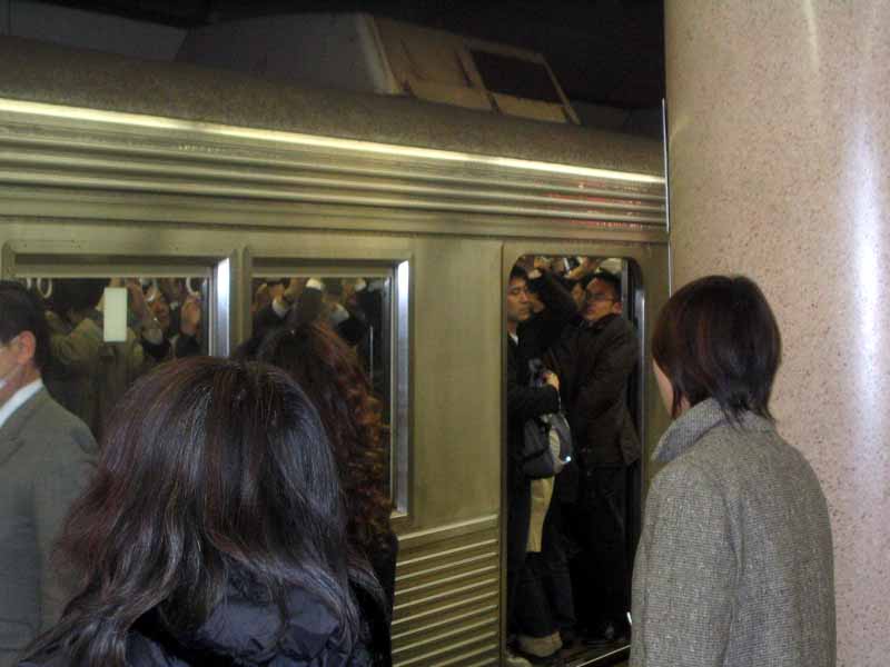 Tokyo subways during rush-hour
