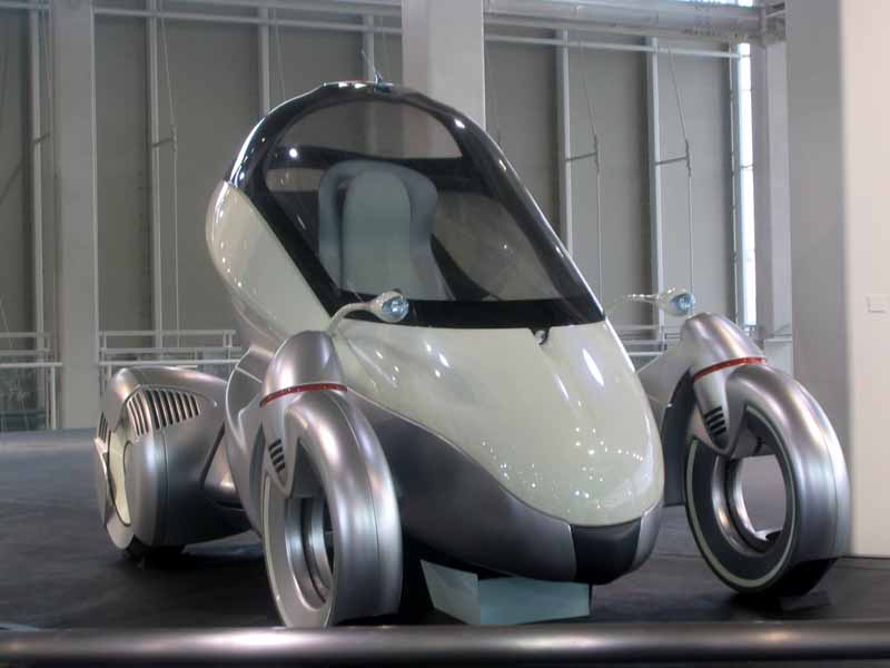 The future is now! Check out Toyota’s concept Hybrid car, on display at their showroom in Odaiba