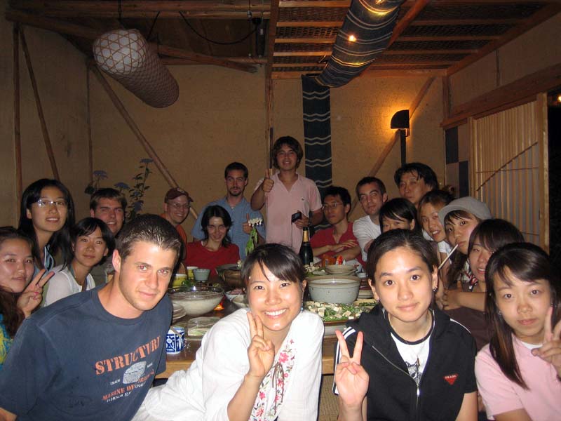 A Feast! Ota Sensei is the guy whose head is sticking up the hightest on the right