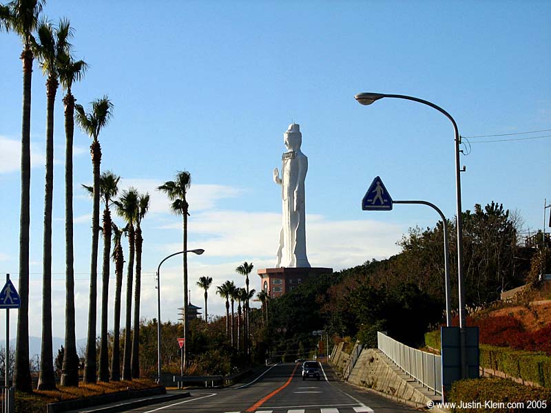 When I came around the corner and saw this ENORMOUS statue I let out an audible “WHOA!”. The little old lady who just happened to be passing by at that moment glanced over me with a smirk.
