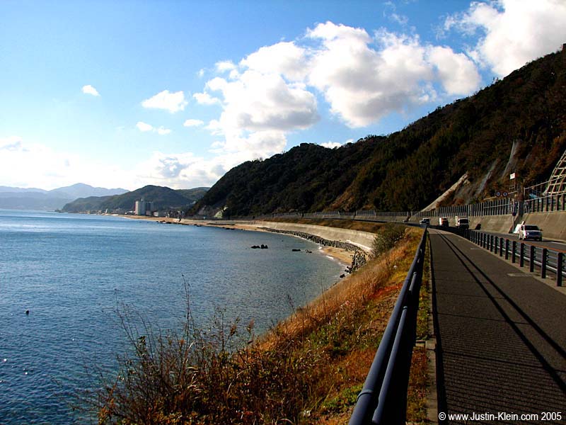 Riding along the coast