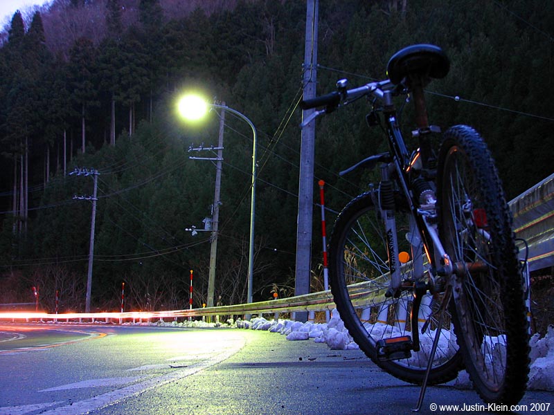 On my ride up into the northern mountains.