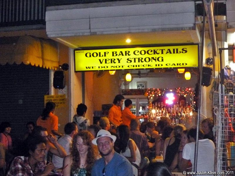A bar on Khao San Rd. Still underage? No problem – “We do <i>not</i> check ID card.”