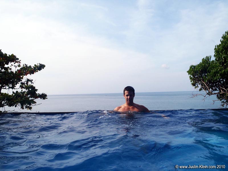 An early afternoon dip.