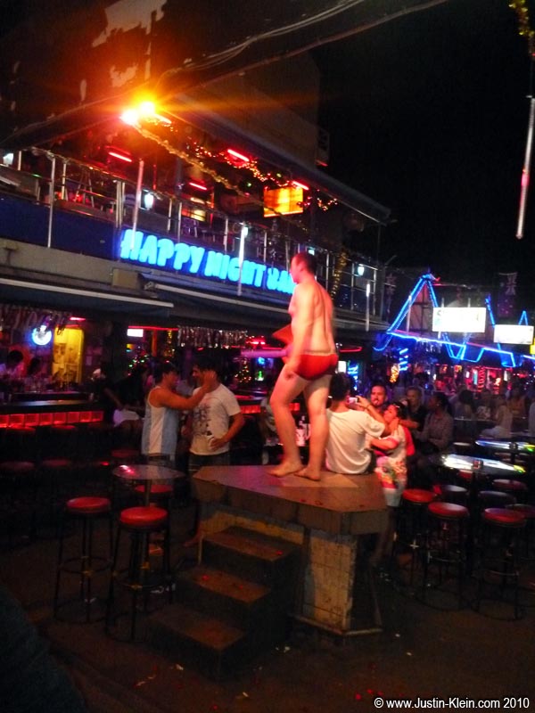 …They also aren’t the only ones who are scantily clad.  Enter drunk Russian tourists…