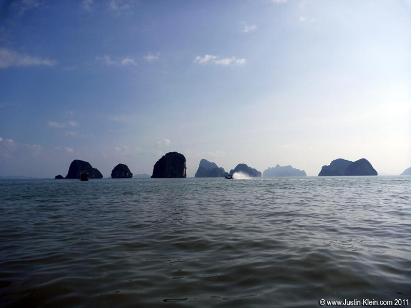 Just a few minutes off the coast – like a mini Halong Bay.
