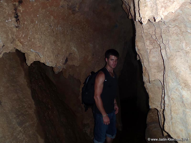 There was one small section we could walk through. My pants are rolled up because it was flooded with ankle-deep water; clean and parasite-free, I’m sure.
