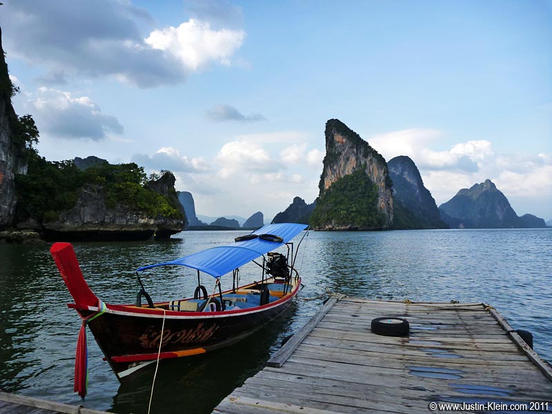 Docking at Koh Pannyi. What a spectacular view.